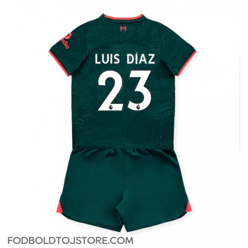 Liverpool Luis Diaz #23 Tredje sæt Børn 2022-23 Kortærmet (+ Korte bukser)